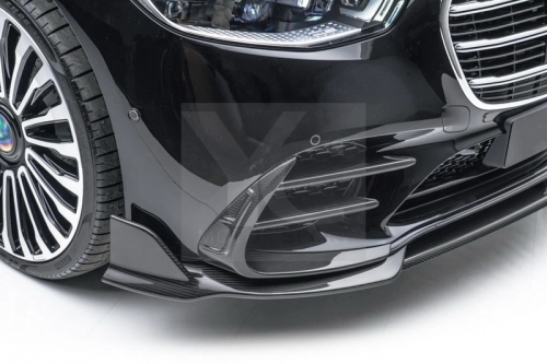2021-2023 Mercedes Benz W223.1 MS Style Front Bumper Side Vent Garnish Full Carbon Fiber