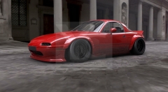 1989-1997 Mazda Miata MX5 PD RB Style Wide Body Kit including Bonnet, Front Lip,  Fender Flare Kit,  & Rear Wing