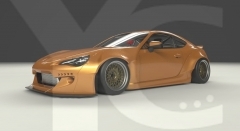 2012-2016 GT86 FT86 ZN6 FRS BRZ ZC6 GRD PD RB V2 Style Wide Body Kit incl. Front Lip, Fender Flare, Side Skirts, Rear Lip & Wing