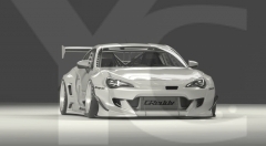 2012-2016 GT86 FT86 ZN6 FRS BRZ ZC6 GRD PD RB V3 Style Wide Body Kit incl. Front Lip, Fender Flare, Side Skirts, Rear Lip & Wing