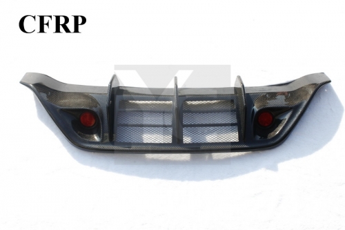2008-2011 Nissan R35 GTR CBA WA Style Rear Bumper Diffuser Addon with Brake Light
