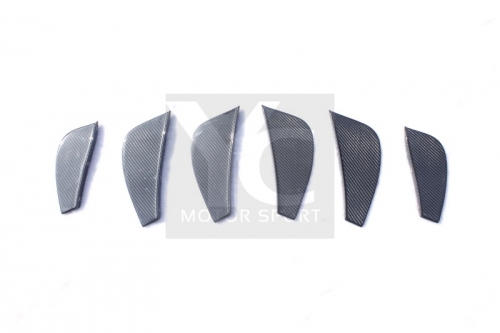 2010-2014 Ferrari F458 Italia Coupe & Spider DM Style Rear Diffuser Fin Replacement 6pcs