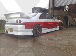 1995-1998 Nissan Skyline R33 GTS URS Side Skirts