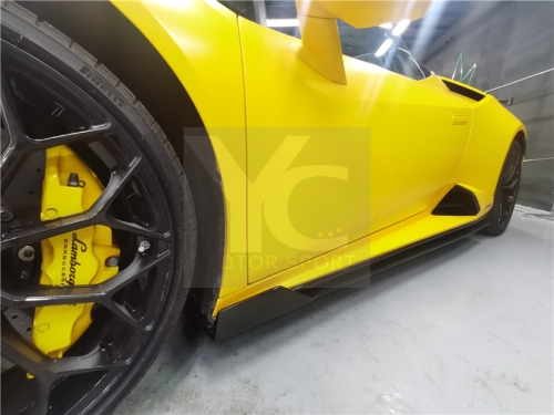 2019-2023 Lamborghini Huracan EVO & RWD & Spyder OD Style Side Skirt Underboard Dry Carbon Fiber