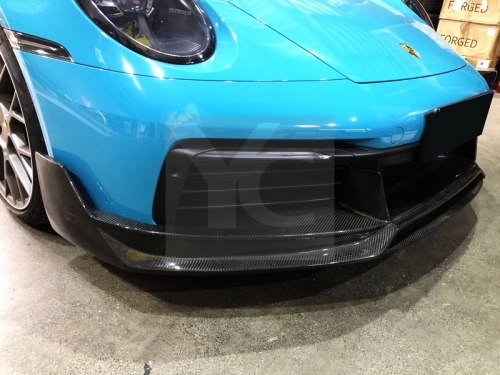 2019-2022 Porsche 911 992.1 Carrera & S & 4 & 4S Turbo-S-Conversion Front Lip Portion Dry Carbon Fiber