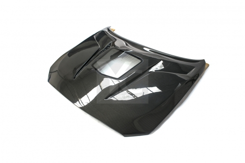 Carbon Fiber CF Front Bonnet Hood Engine Cover Fit For F87 M2 M2C Hood w/ Glass