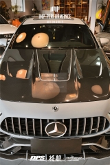 Carbon Fiber CF iMP PERFORMANCE IMP Style Hood Bonnet Engine Cover Fit For  2018-2024 MB AMG X290 GT50 GT53 GT63S 4-Door Coupe Hood with Glass