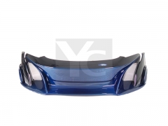 Blue Carbon Fiber CF 675LT Style Front Bumper Fit For 2014-2017 McLaren 650S