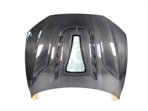 Carbon Fiber CF iMP PERFORMANCE IMP Style RS7 Hood Engine Cover Bonnet Fit For 2019-2024 Audi RS7 S7 C8 Type I Hood w/ Glass