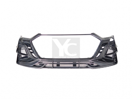 Partial Carbon Fiber PCF iMP PERFORMANCE IMP Style Wider Front Bumper w/ Canards Fit For 2019-2024 Audi RS6 Avant & RS7 C8
