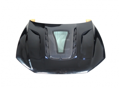Partial Carbon Fiber PCF iMP PERFORMANCE IMP Style RS7 Hood Engine Cover Bonnet Fit For 2019-2024 Audi RS7 S7 C8 Type I Hood w/ Glass